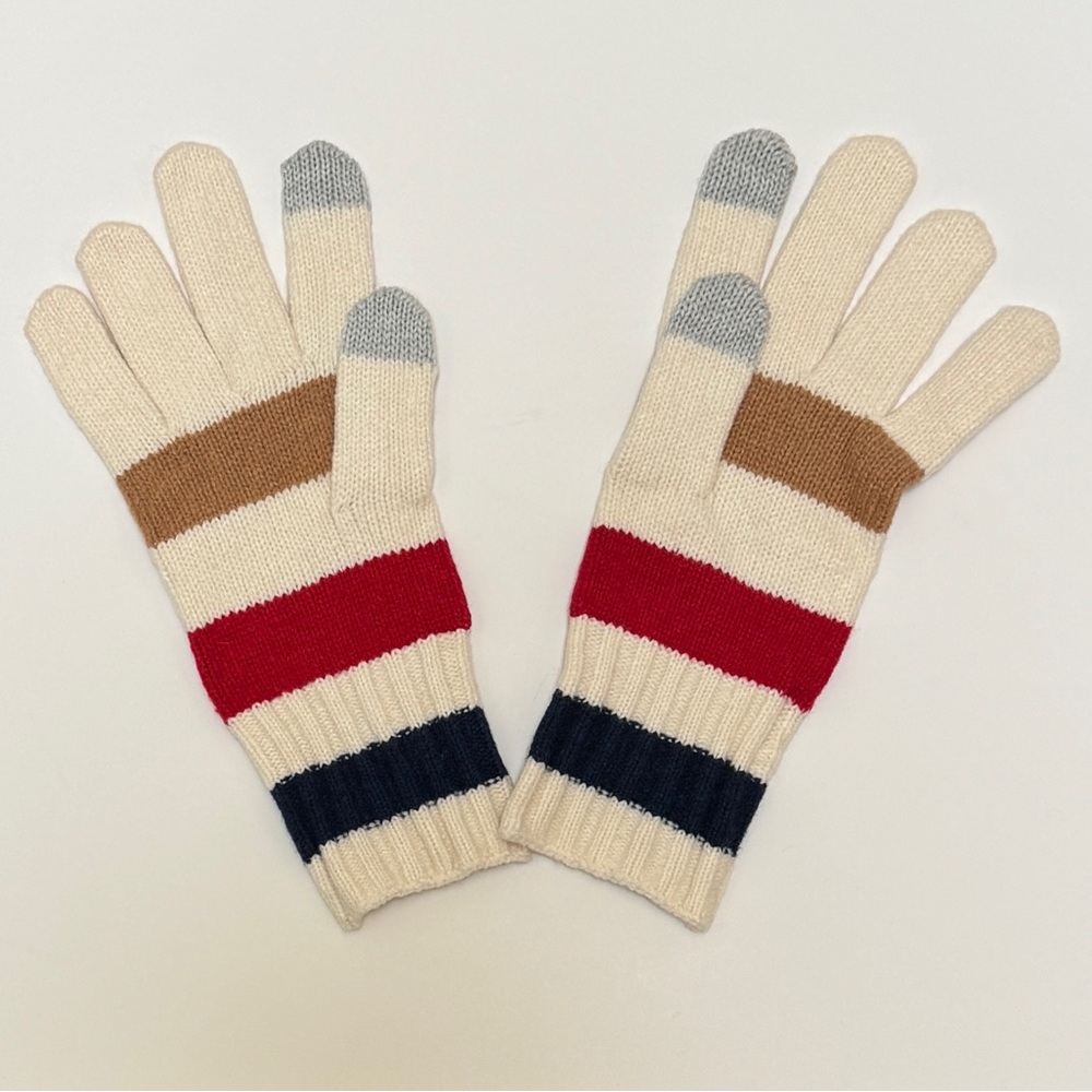 GAP NWOT CashSoft Multicolor Stripe Scarf, Hat, and Gloves - Picture 9 of 10